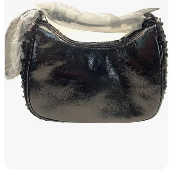Nicole Miller Black Sequin Bag - Picture 3 of 4